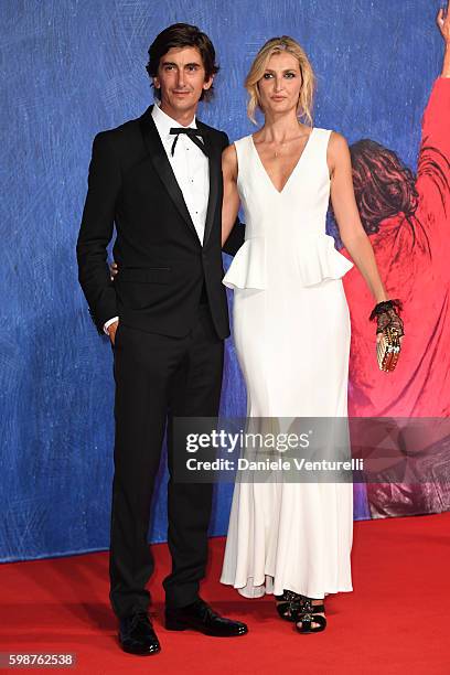 Tereza Maxova and guest attend the premiere of 'Franca: Chaos And Creation' during the 73rd Venice Film Festival at Sala Giardino on September 2,...
