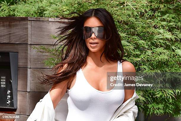 Kim Kardashian seen on the streets of Manahttan on September 2, 2016 in New York City.