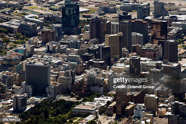 downtown cape town skyline - cape town skyline stock pictures, royalty-free photos & images