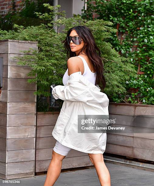 Kim Kardashian seen on the streets of Manahttan on September 2, 2016 in New York City.