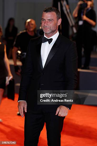 Liev Schreiber attends the premiere of 'The Bleeder' during the 73rd Venice Film Festival at Sala Grande on September 2, 2016 in Venice, Italy.