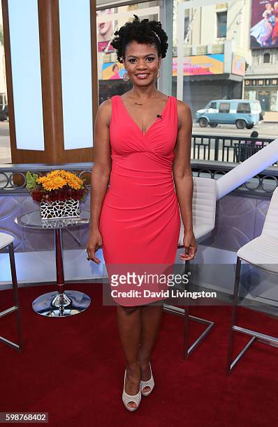 Actress Kimberly Elise visits Hollywood Today Live on September 2, 2016 in Hollywood, California.