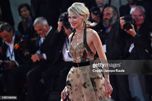 Naomi Watts attends the premiere of 'Bleeder' during the 73rd Venice Film Festival at Sala Giardino on September 2, 2016 in Venice, Italy.