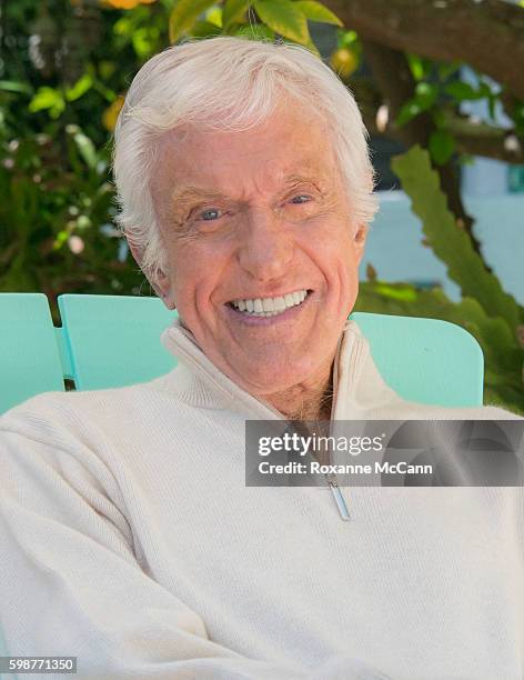 Actor Dick Van Dyke photographed at home during a photo shoot on April 21, 2016 in Malibu, California.