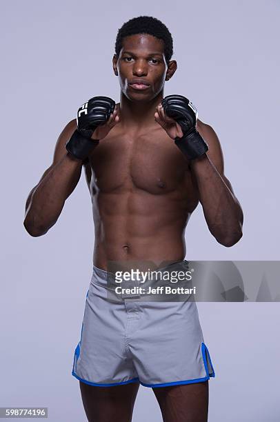 Terrence Mitchell poses for a portrait during a UFC photo session on July 21, 2016 in Las Vegas, Nevada.