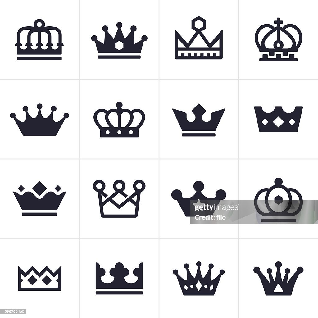 Crown Icons and Symbols