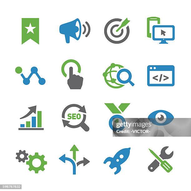 seo icons - spry series - configuring stock illustrations