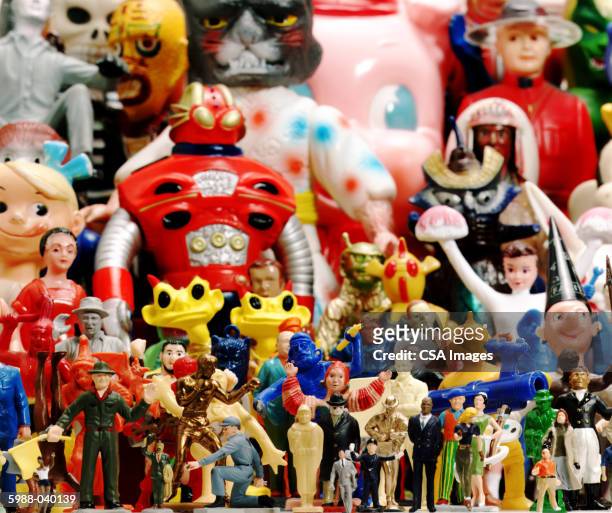 assorted dolls, action figures - action figure imagens e fotografias de stock