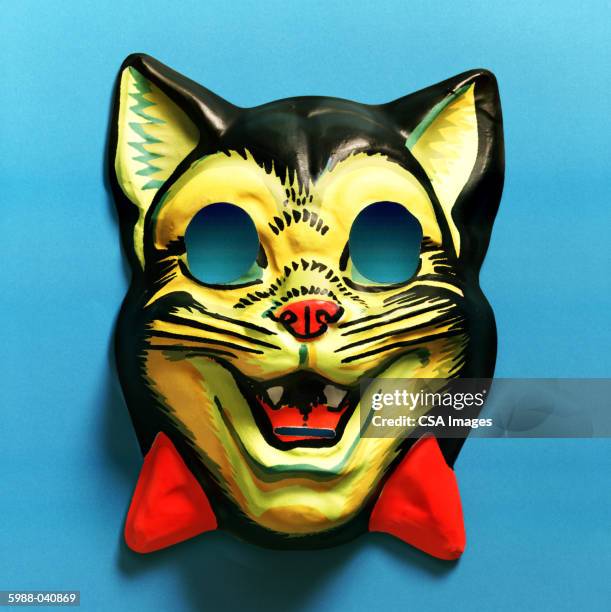 cat mask - cat face mask stock-fotos und bilder