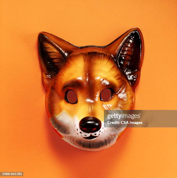 fox mask - fox foto e immagini stock