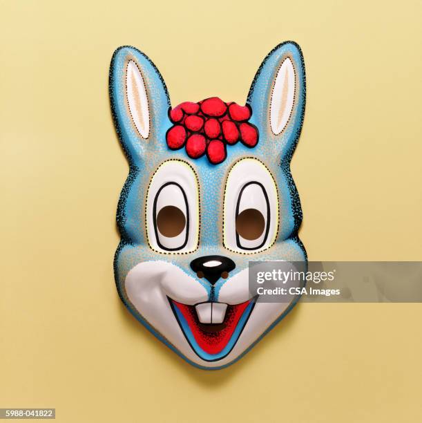 rabbit mask - mask disguise imagens e fotografias de stock