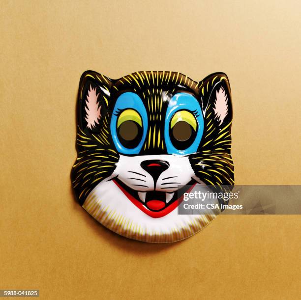 cat mask - cat face mask stock-fotos und bilder