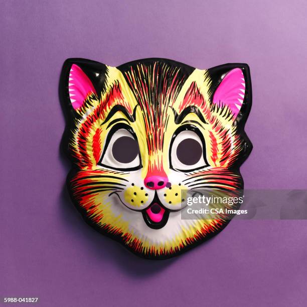 cat mask - cat face mask stock pictures, royalty-free photos & images