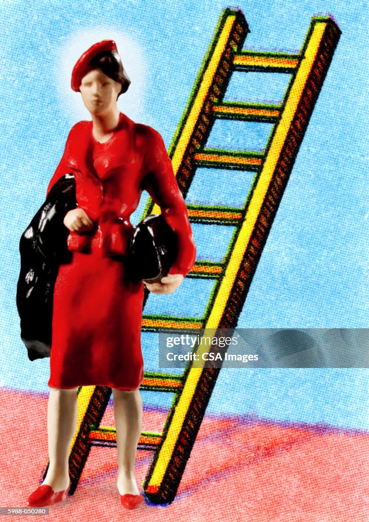 Figurine of Woman, Ladder
