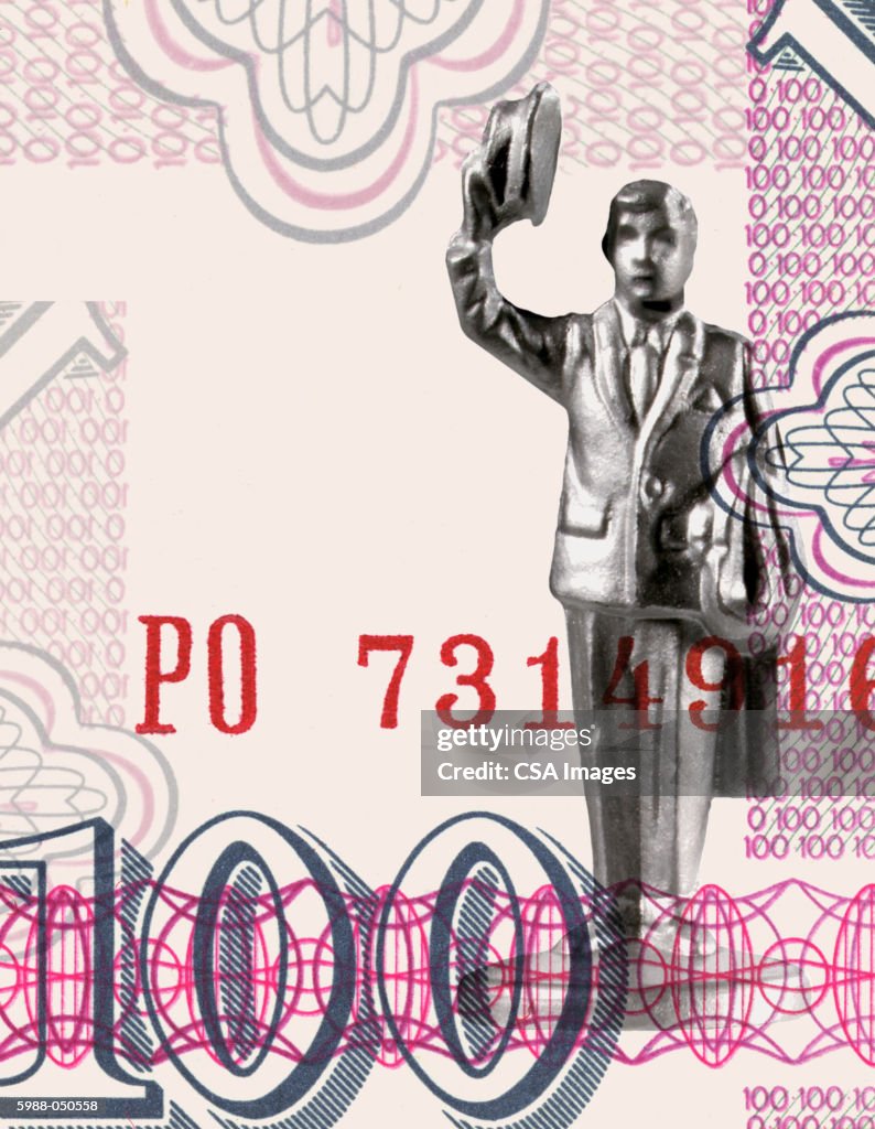 Businessman on Bank Note