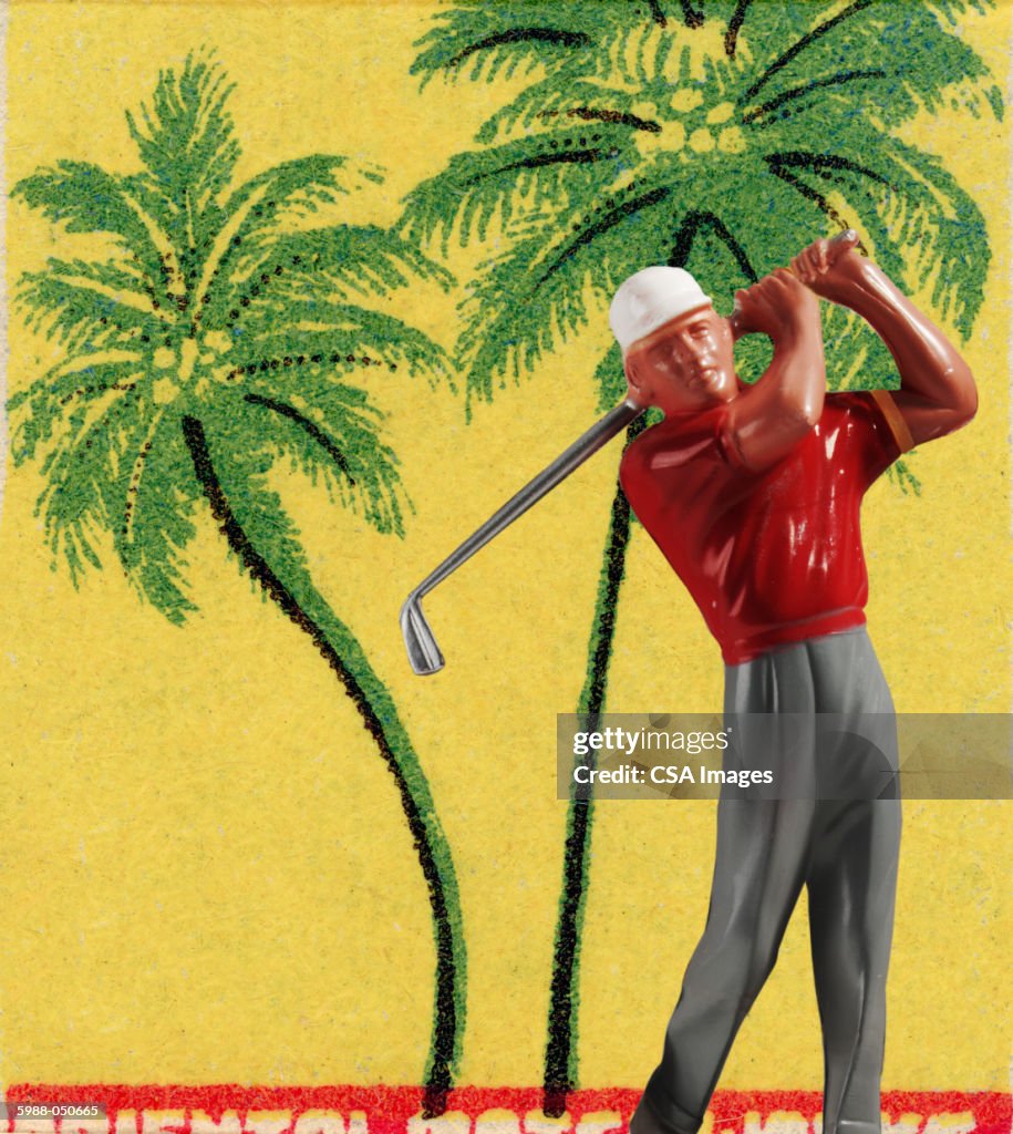 Golfer Figurine