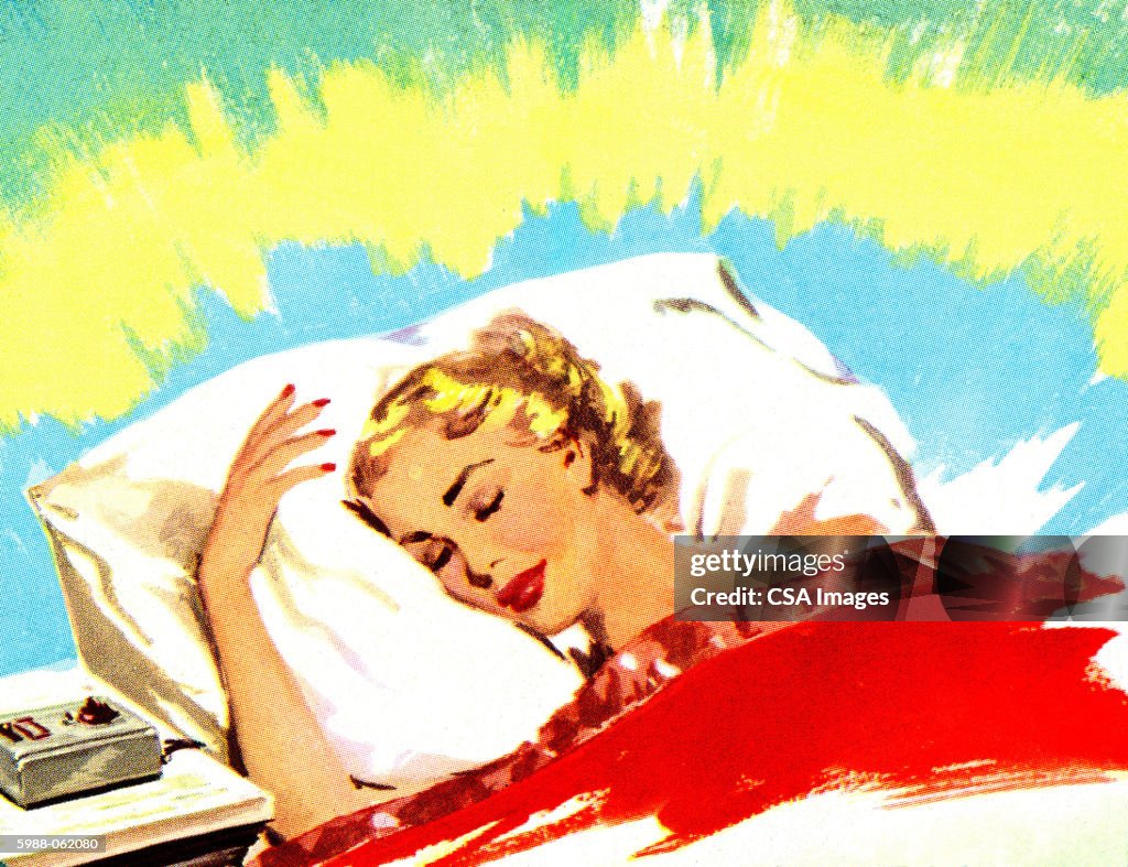 Woman in Bed
