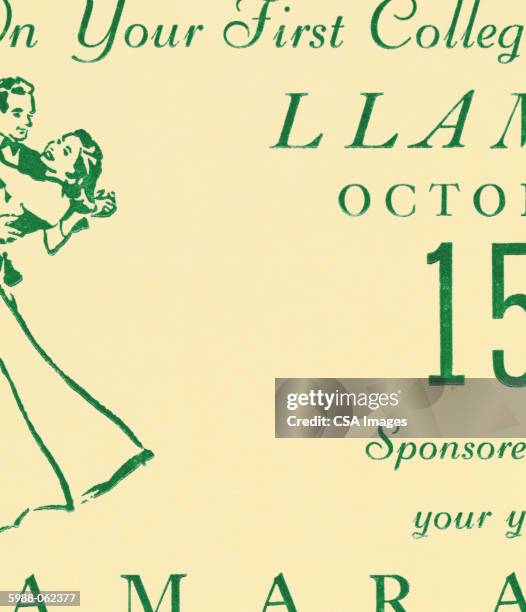 printed announcement - loving memory stock illustrations