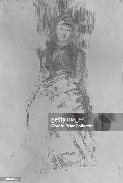 Agnes, circa 1875, . From Whistler As I Knew Him, by Mortimer Menpes. [Adam and Charles Black, London, 1904] Artist: James Abbott McNeill Whistler.