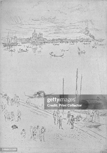 Upright Venice, circa 1880, . From Whistler As I Knew Him, by Mortimer Menpes. [Adam and Charles Black, London, 1904] Artist: James Abbott McNeill...