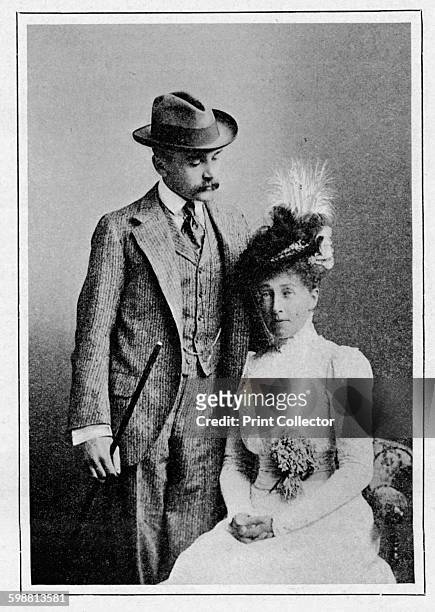 Princess Stephanie of Austria and Count Lonyay, circa 1903, . In 1900 Stéphanie renounced her title of Crown Princess to marry the younger, and...