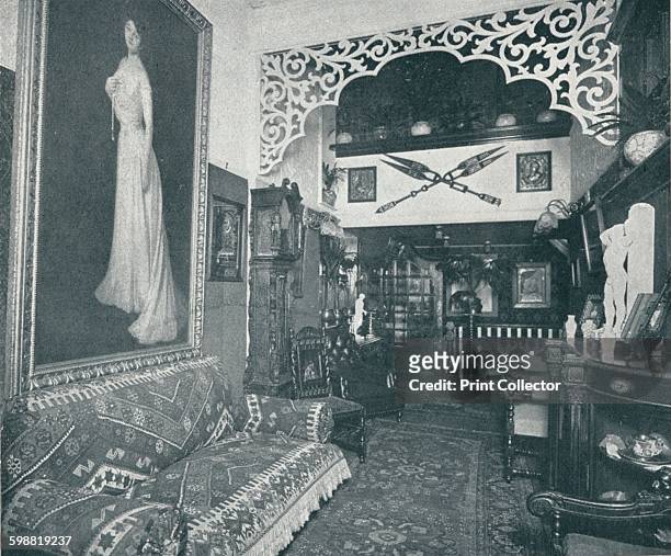 One of the Reception Rooms at the Sandow Institute, circa 1898. Eugen Sandow was a German pioneering bodybuilder known as the father of modern...