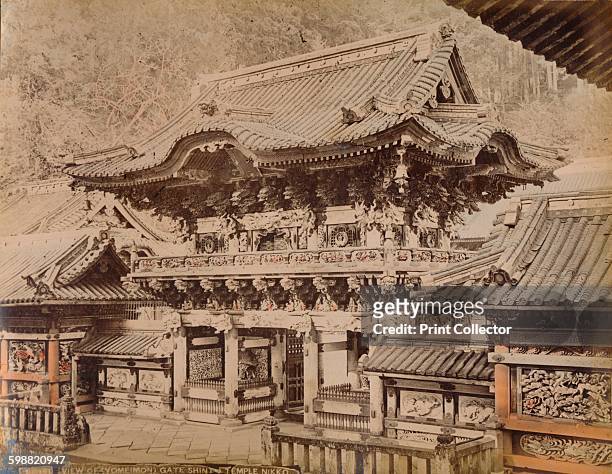 View of Yomeimon Gate - Shinto Temple Nikko, circa 1890-1900. Artist: Unknown.