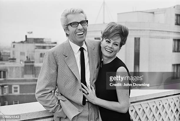Actress Anita Ekberg with her husband, American actor Rik Van Nutter , 23rd October 1967.