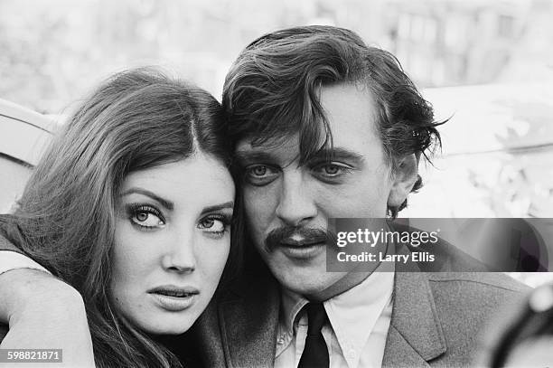English actor David Hemmings and his wife, actress Gayle Hunnicutt, UK, 22nd October 1967.