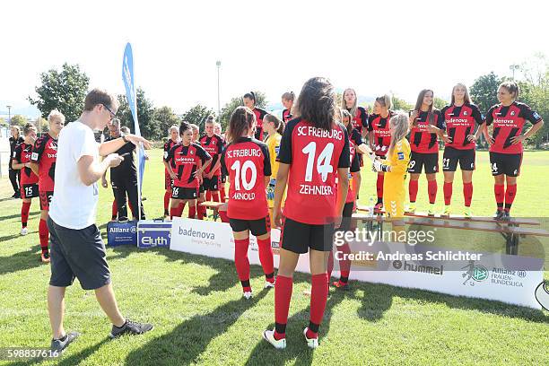 Behind the Scenes view picturesd during the Allianz Women´s Bundesliga Tour on August 31, 2016 in Freiburg im Breisgau, Germany.