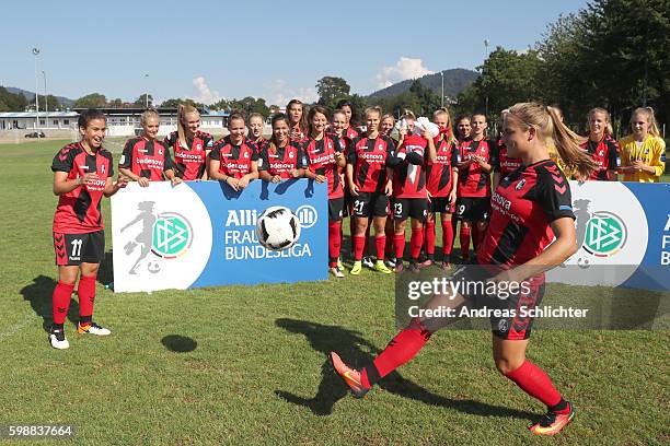 Behind the Scenes view picturesd during the Allianz Women´s Bundesliga Tour on August 31, 2016 in Freiburg im Breisgau, Germany.