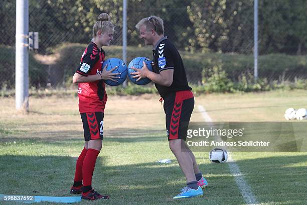 Behind the Scenes view picturesd during the Allianz Women´s Bundesliga Tour on August 31, 2016 in Freiburg im Breisgau, Germany.