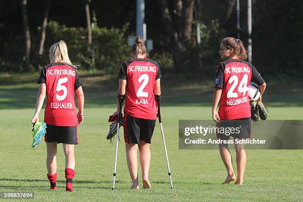 Behind the Scenes view picturesd during the Allianz Women´s Bundesliga Tour on August 31, 2016 in Freiburg im Breisgau, Germany.