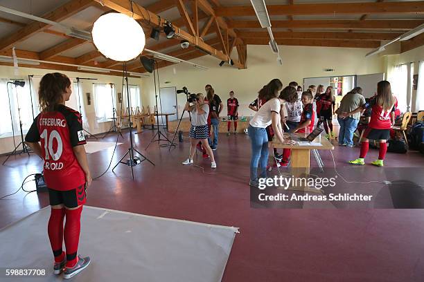 Behind the Scenes view picturesd during the Allianz Women´s Bundesliga Tour on August 31, 2016 in Freiburg im Breisgau, Germany.