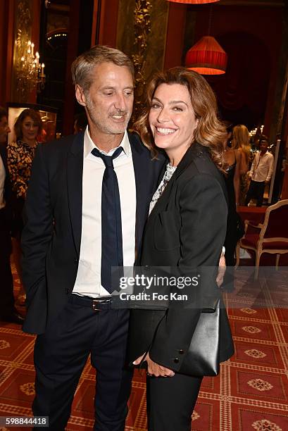 Antoine de CaunesÊand Daphne Roulier attend the Dinner Party - 42nd Deauville American Film Festival Opening Ceremony at the CID on September 2, 2016...