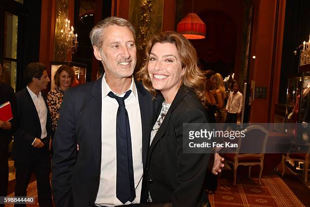Antoine de CaunesÊand Daphne Roulier attend the Dinner Party - 42nd Deauville American Film Festival Opening Ceremony at the CID on September 2, 2016...