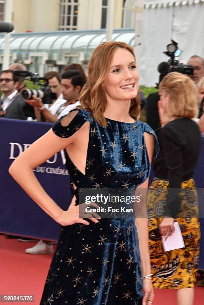 Ana Girardot attends the 'Infiltrator' Deauville Premiere as part of 42nd Deauville American Film Festival Opening Ceremony at the CID on September...