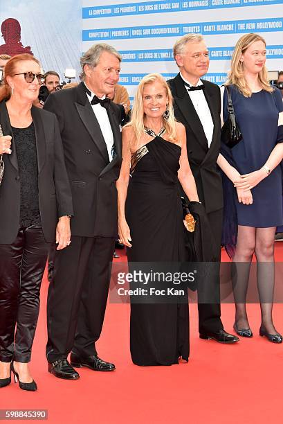 Beatrice Augier, Deauville mayor Philippe Augier, US Ambassador to France Jane D Hartley and guests attend the 'Infiltrator' Deauville Premiere as...