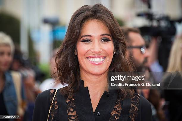 Laurie Cholewa arrives at the opening ceremony of the 42nd Deauville American Film Festival on September 2, 2016 in Deauville, France.