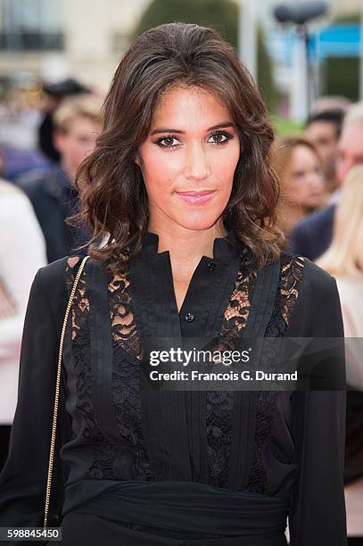 Laurie Cholewa arrives at the opening ceremony of the 42nd Deauville American Film Festival on September 2, 2016 in Deauville, France.