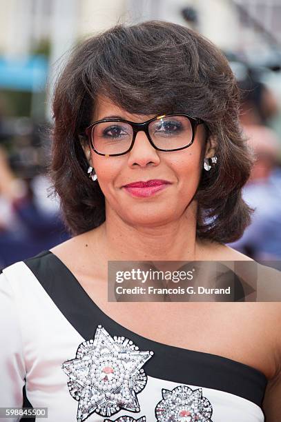 Audrey Pulvar arrives at the opening ceremony of the 42nd Deauville American Film Festival on September 2, 2016 in Deauville, France.