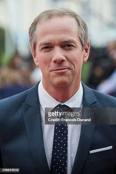 Julien Arnaud arrives at the opening ceremony of the 42nd Deauville American Film Festival on September 2, 2016 in Deauville, France.