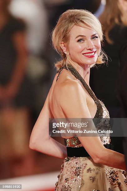 Naomi Watts attends the premiere of 'The Bleeder' during the 73rd Venice Film Festival at Sala Grande on September 2, 2016 in Venice, Italy.