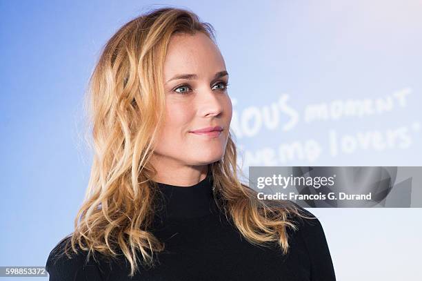 Diane Kruger poses at a photocall during the 42nd Deauville American Film Festival on September 3, 2016 in Deauville, France.