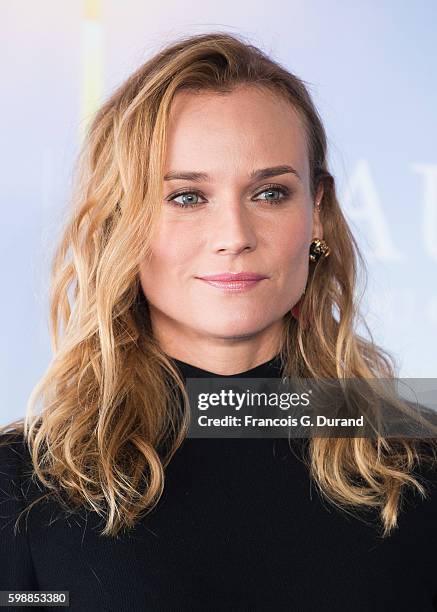 Diane Kruger poses at a photocall during the 42nd Deauville American Film Festival on September 3, 2016 in Deauville, France.