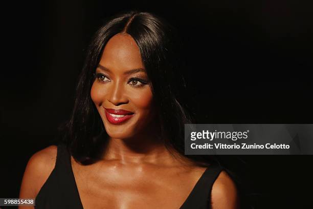 Naomi Campbell attends the premiere of 'Franca: Chaos And Creation' during the 73rd Venice Film Festival at Sala Giardino on September 2, 2016 in...