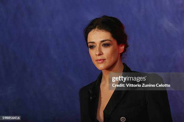 Valentina Lodovini attends the premiere of 'Franca: Chaos And Creation' during the 73rd Venice Film Festival at Sala Giardino on September 2, 2016 in...