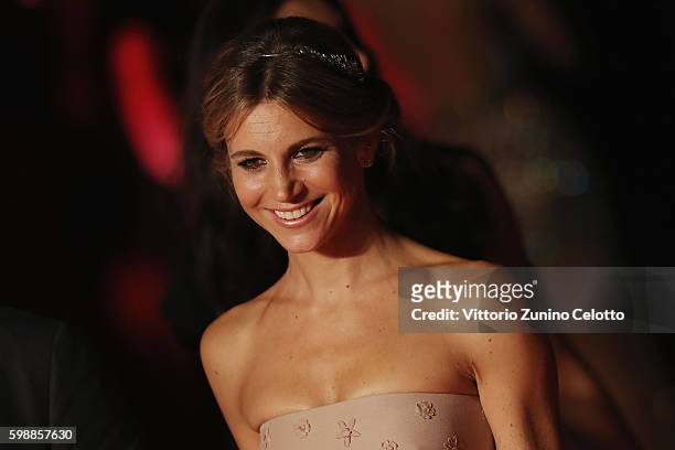 Nicoletta Romanoff attends the premiere of 'Franca: Chaos And Creation' during the 73rd Venice Film Festival at Sala Giardino on September 2, 2016 in...