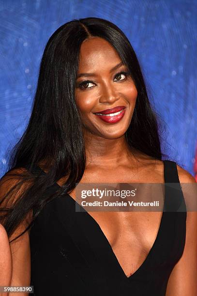 Naomi Campbell attends the premiere of 'Franca: Chaos And Creation' during the 73rd Venice Film Festival at Sala Giardino on September 2, 2016 in...