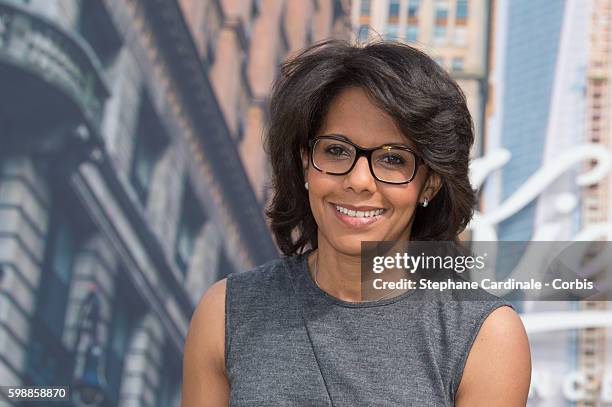 Audrey Pulvar attends the Jury Revelations Photocall at the Kielh's Club during the 42nd Deauville American Film Festival on September 3, 2016 in...